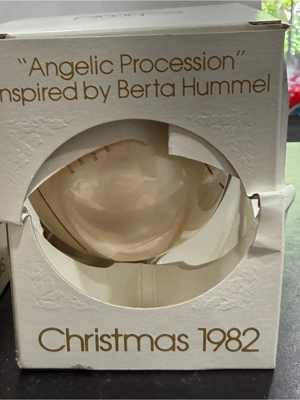 Schmid Berta Hummel Christmas ornament bulb ball 1982 Angelic Procession
